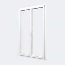 Porte Fenêtre PVC gamme Confort 2 vantaux dont 1 oscillo-battant fermé