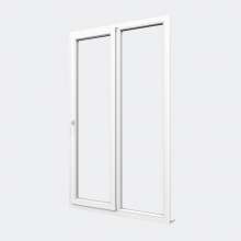 Porte Fenêtre PVC gamme Confort 1 vantail oscillo-battant 1 fixe fermé